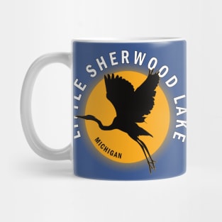 Little Sherwood Lake in Michigan Heron Sunrise Mug